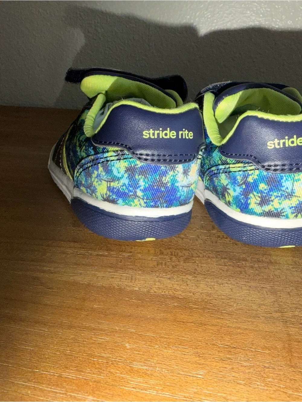 Stride Rite Navy & Neon Green Boys' Athletic Sneakers